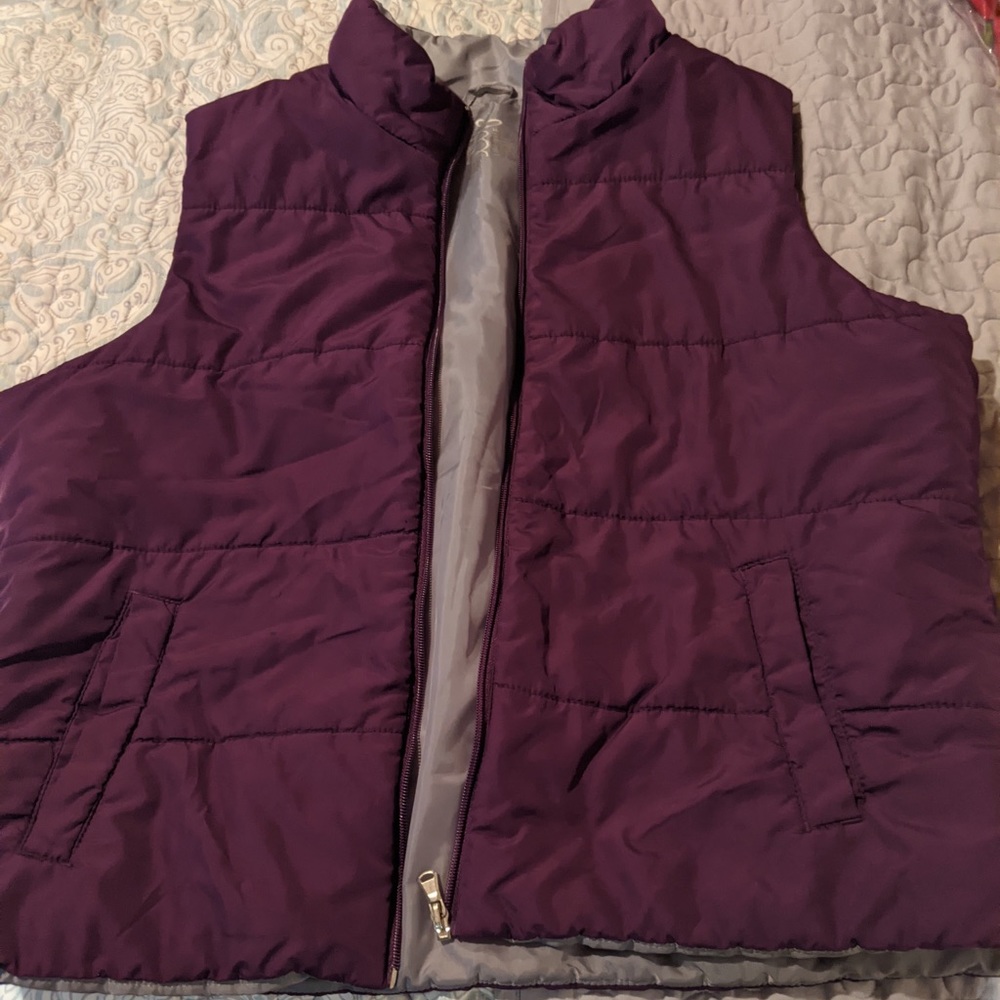 Made For Life Purple Puffy Vest